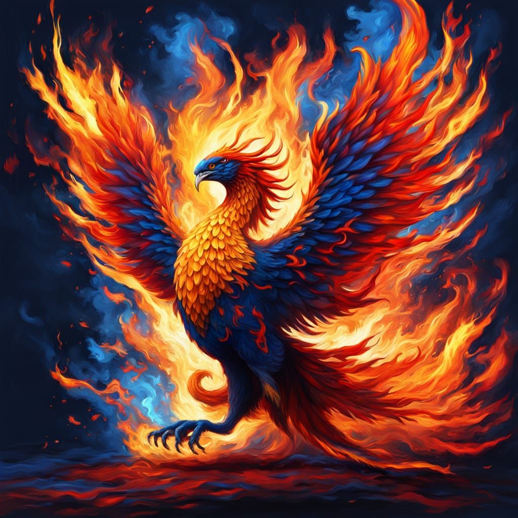 Surreal Phoenix in Blazing Arrogance