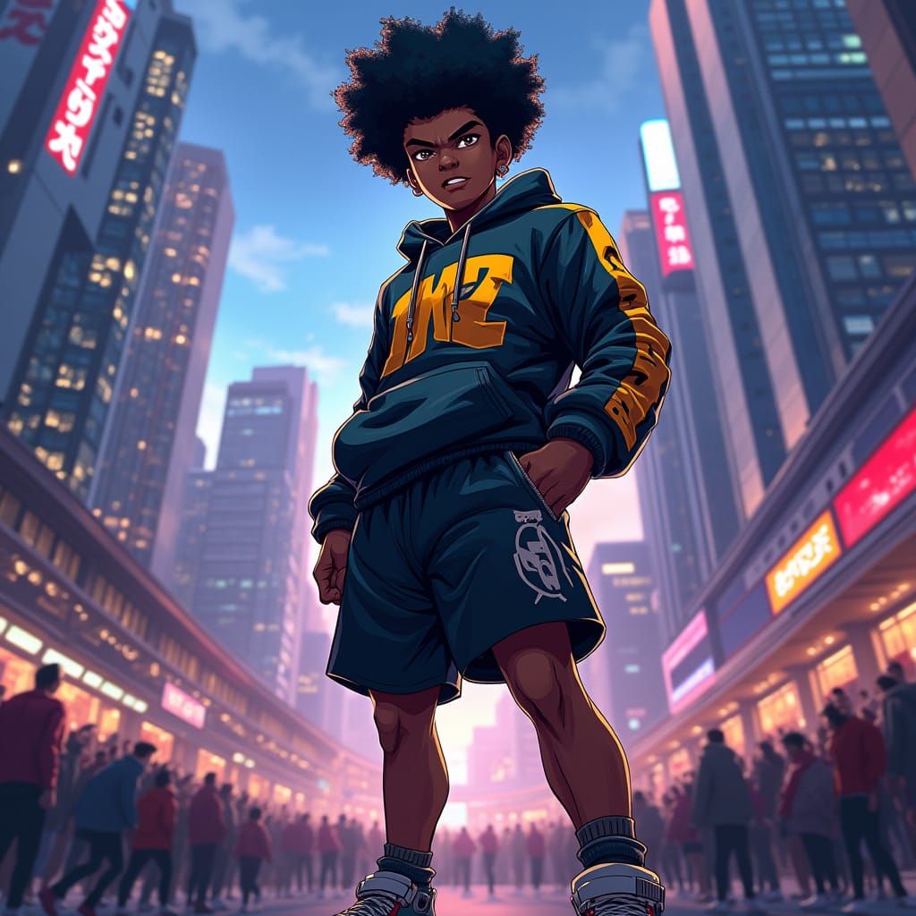 Futuristic Street Fighter: Black American Martial Artist