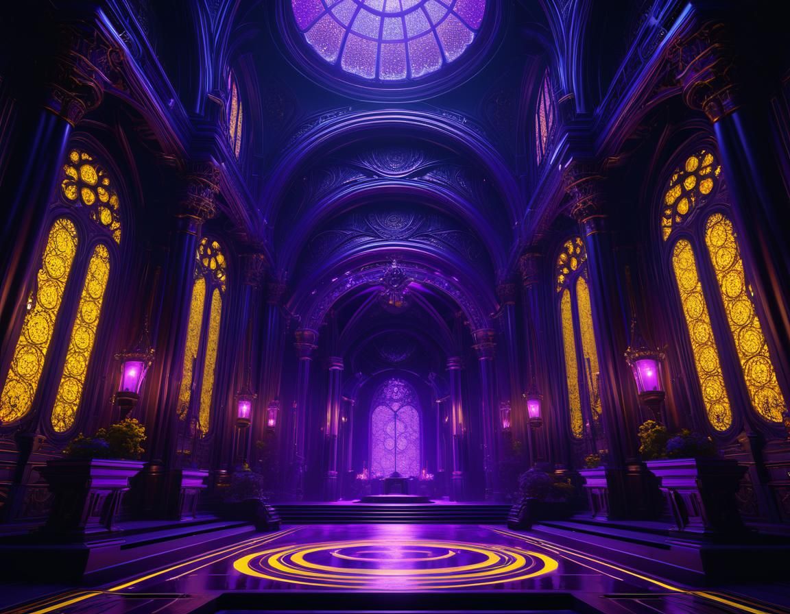 Dark Fantasy Cathedral Art in 8K Resolution