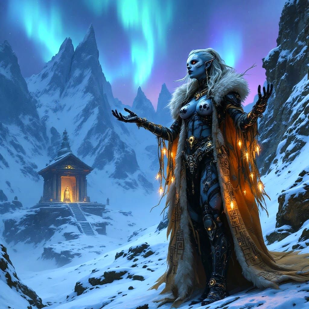 Cyber-Shaman Orc Empowers the Elements