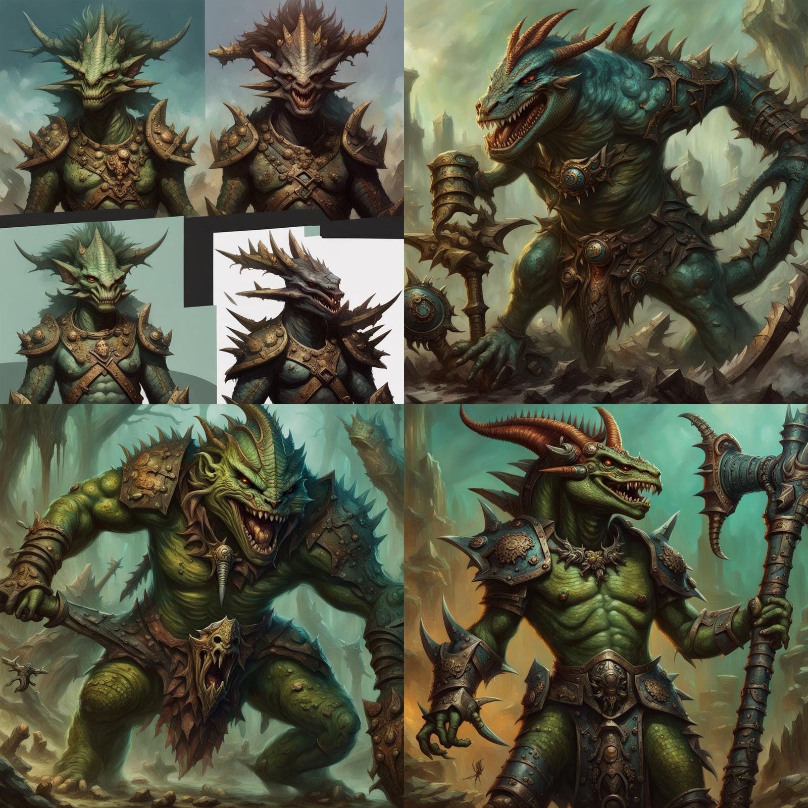 Warhammer Lizardmen Interstellar Council in 8K