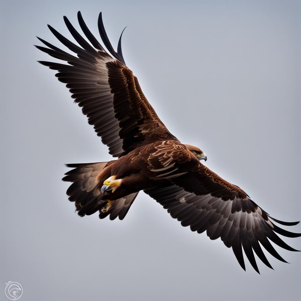 Golden Eagle in Flight