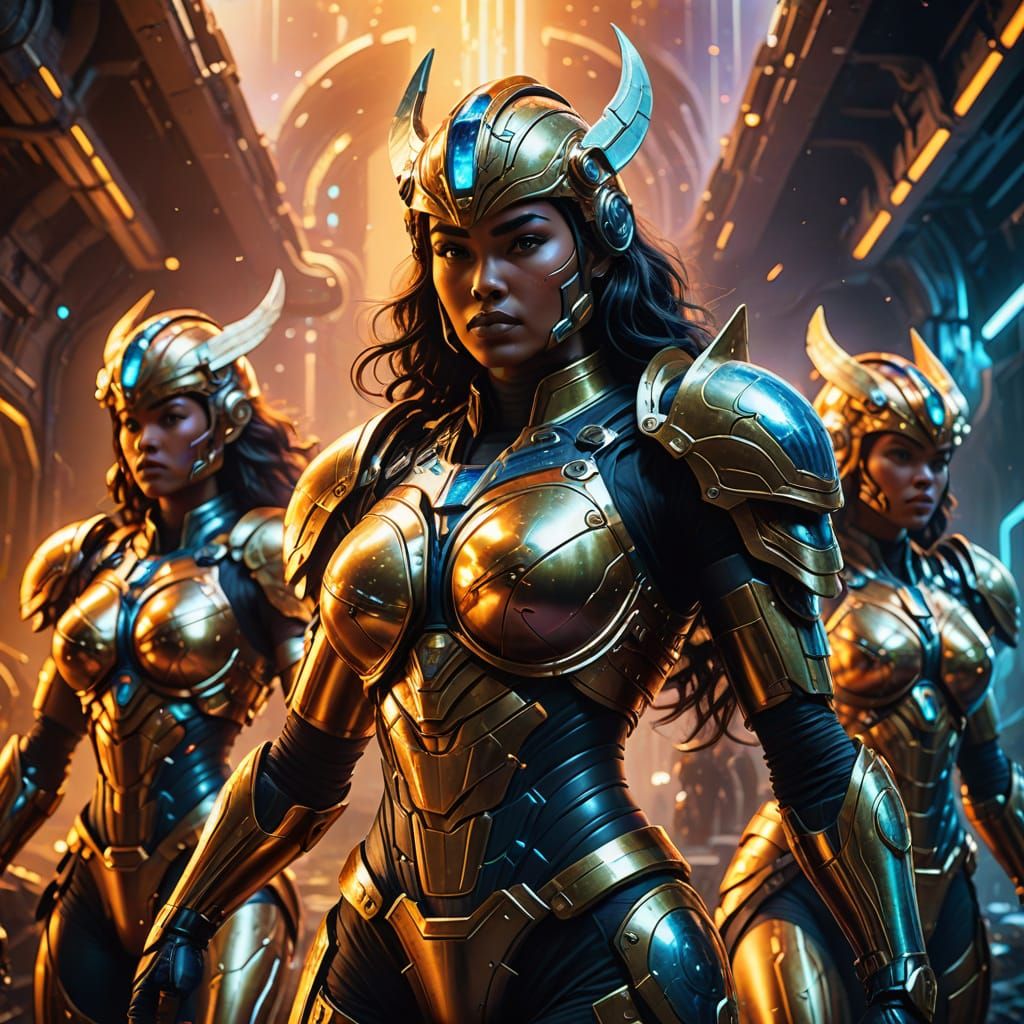 Goddess Warriors from a Forbidden Planet