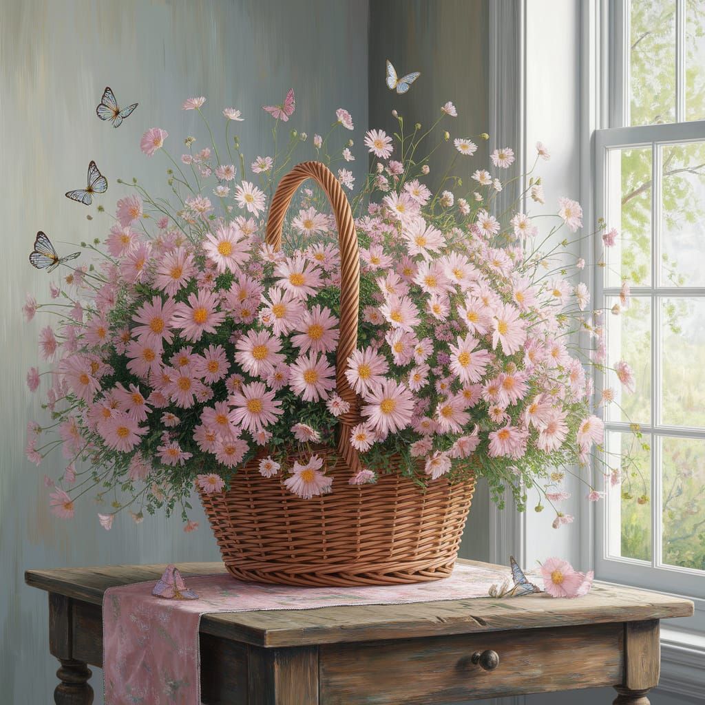Vibrant Spring Flowers Dance in Sunlit Garden Scene