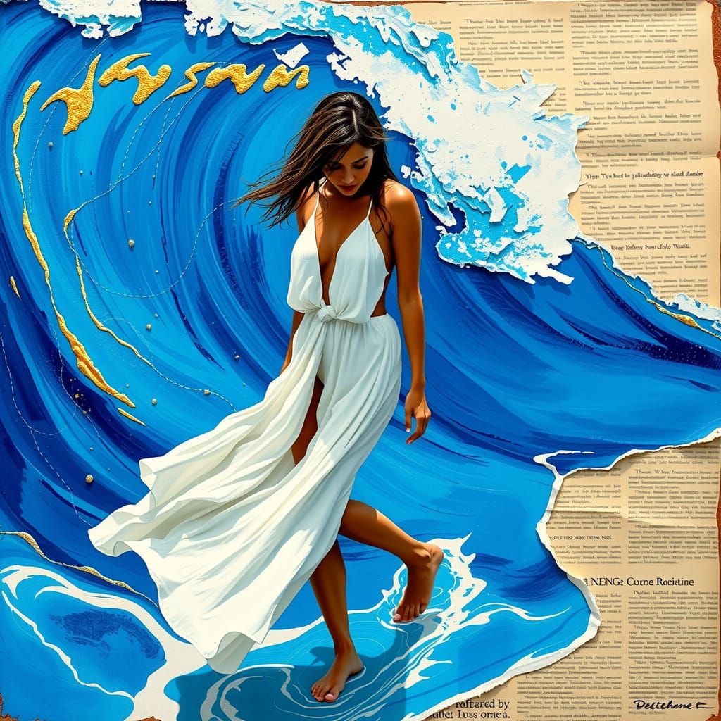 Sun-Kissed Shoreline Goddess