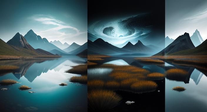 Southern Slavic Woman Versus Gothic Woman Diptych