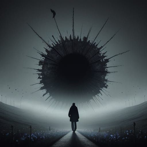 Evocative Image of Darkness and Silence