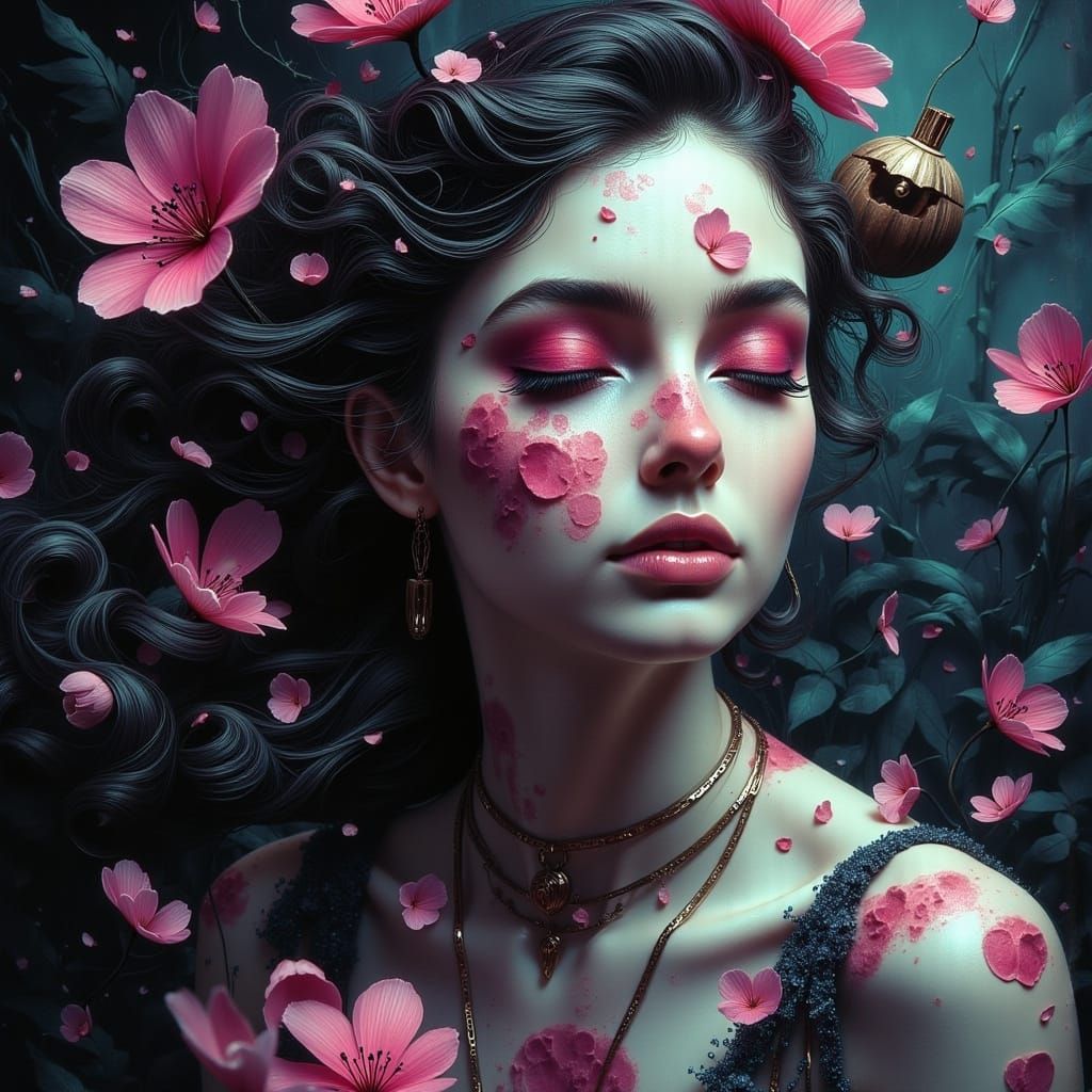 Abstract LGBTQ+ Art with Glowing Glitch Effects