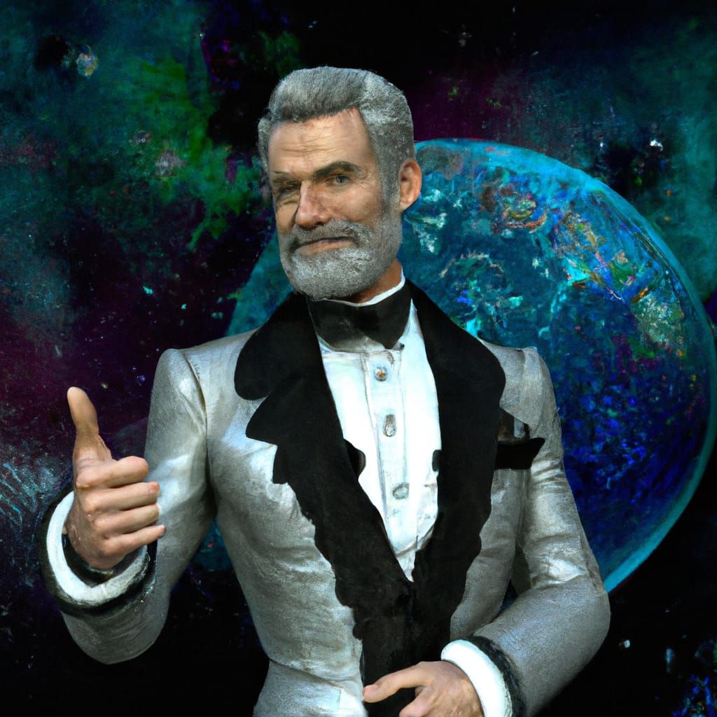 The Most Interesting Man in Space, Digital Illustration