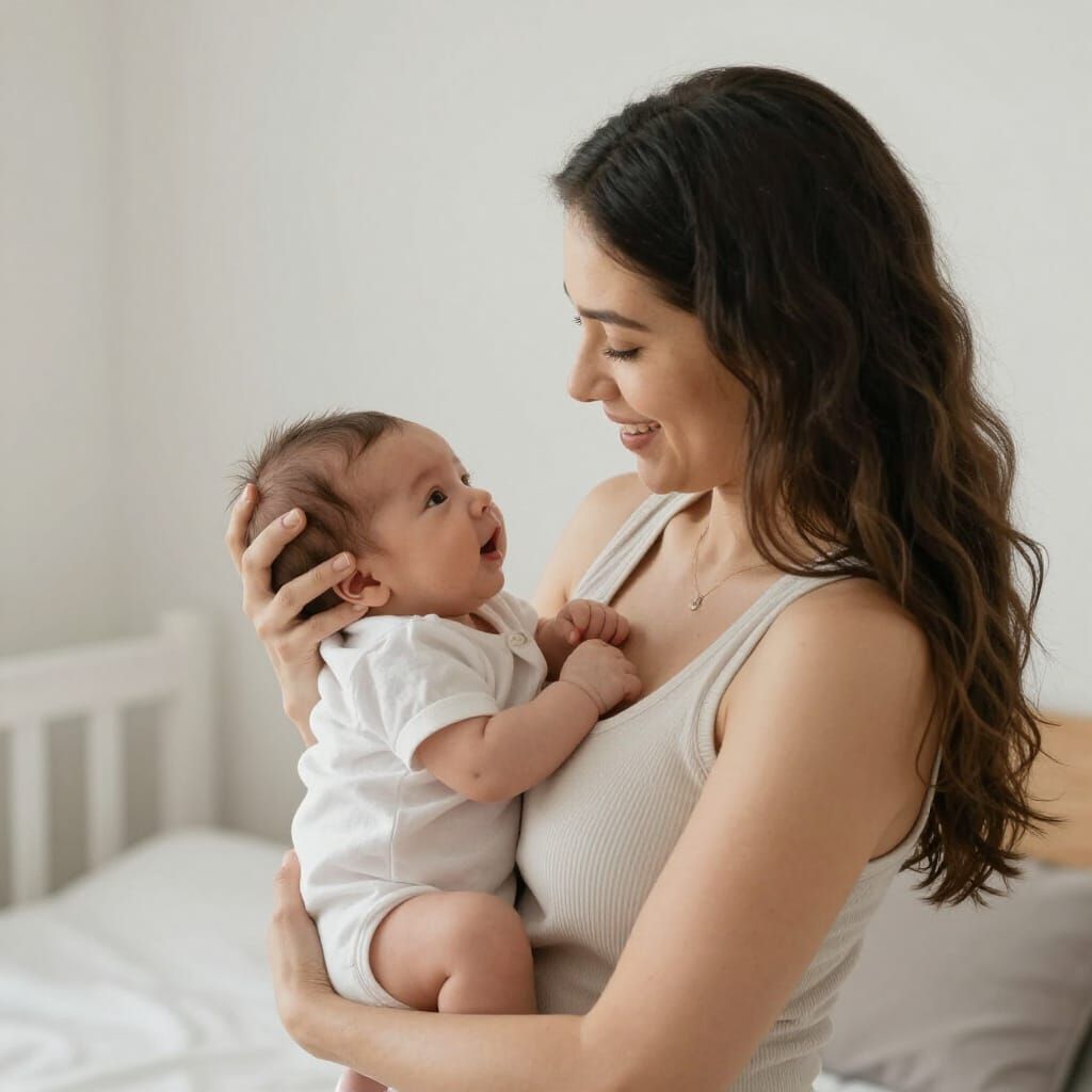 Mother Nursing Newborn Baby
