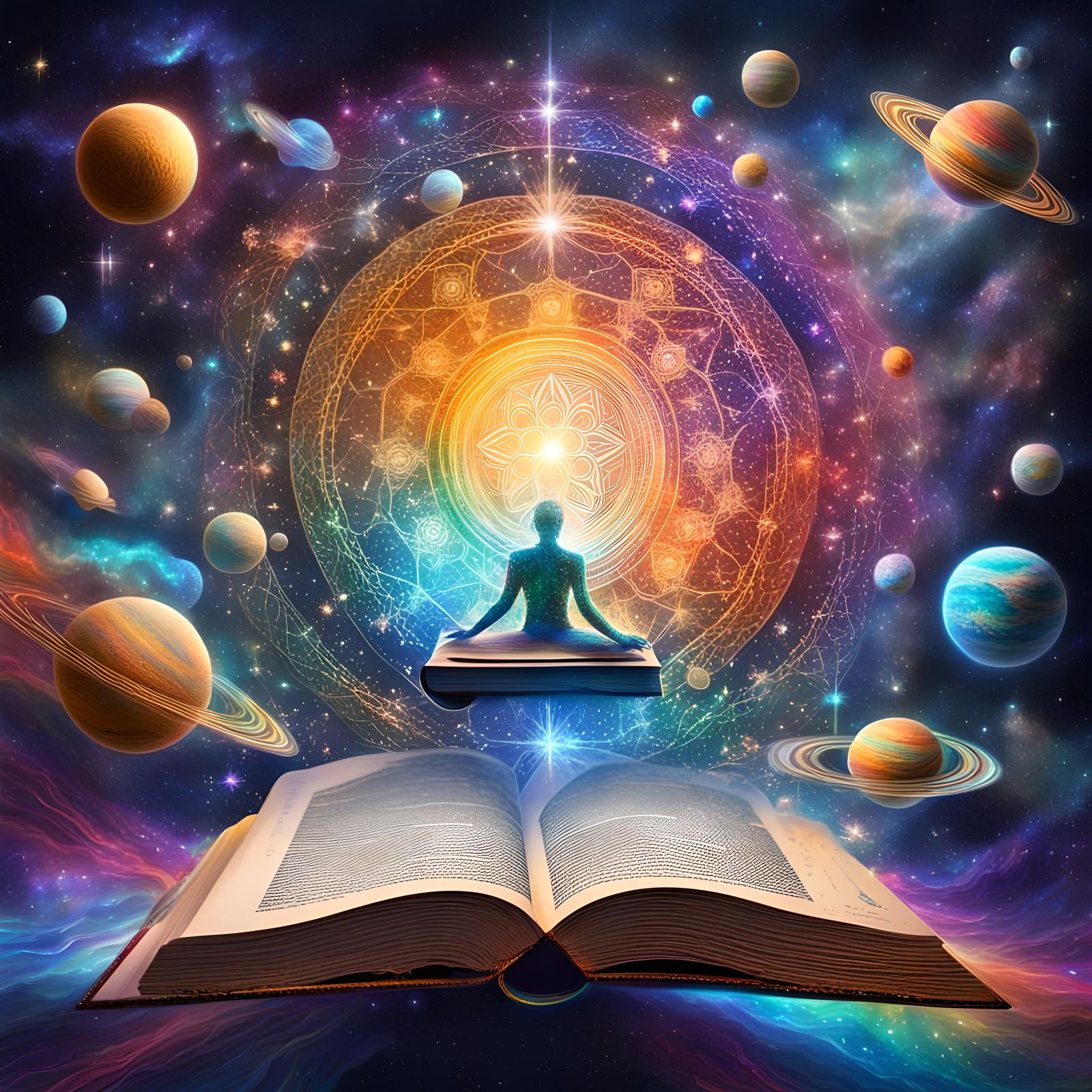 Cosmic Book Radiating Spiritual Power