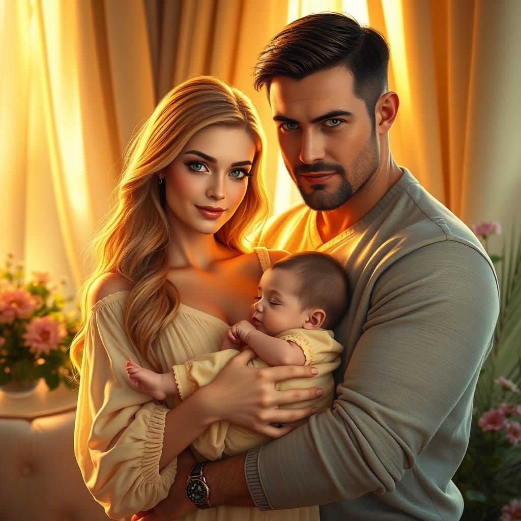 A Family's Love and Connection in a Heartwarming Moment