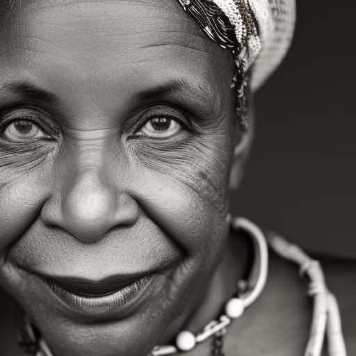 Caribbean Woman Portrait in Professional Photography Style