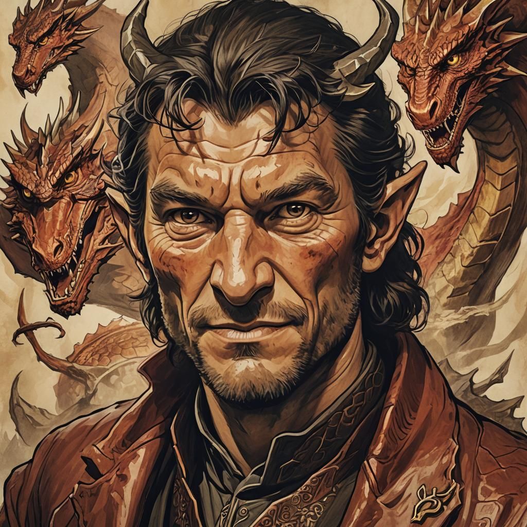 Smaug Portrait in Dol Guldur