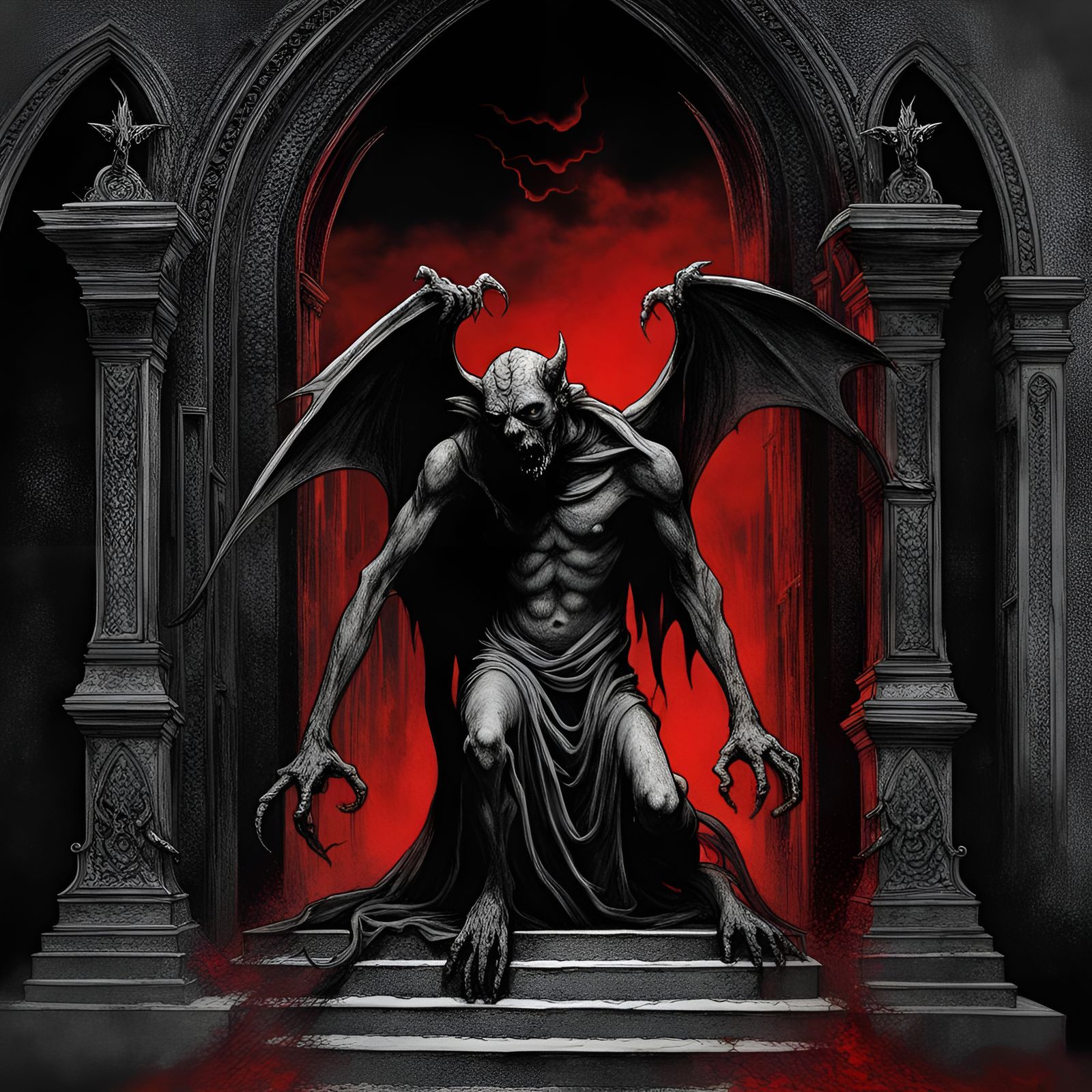 Gargoyle of Cemetery Gates: Black Metal Horror