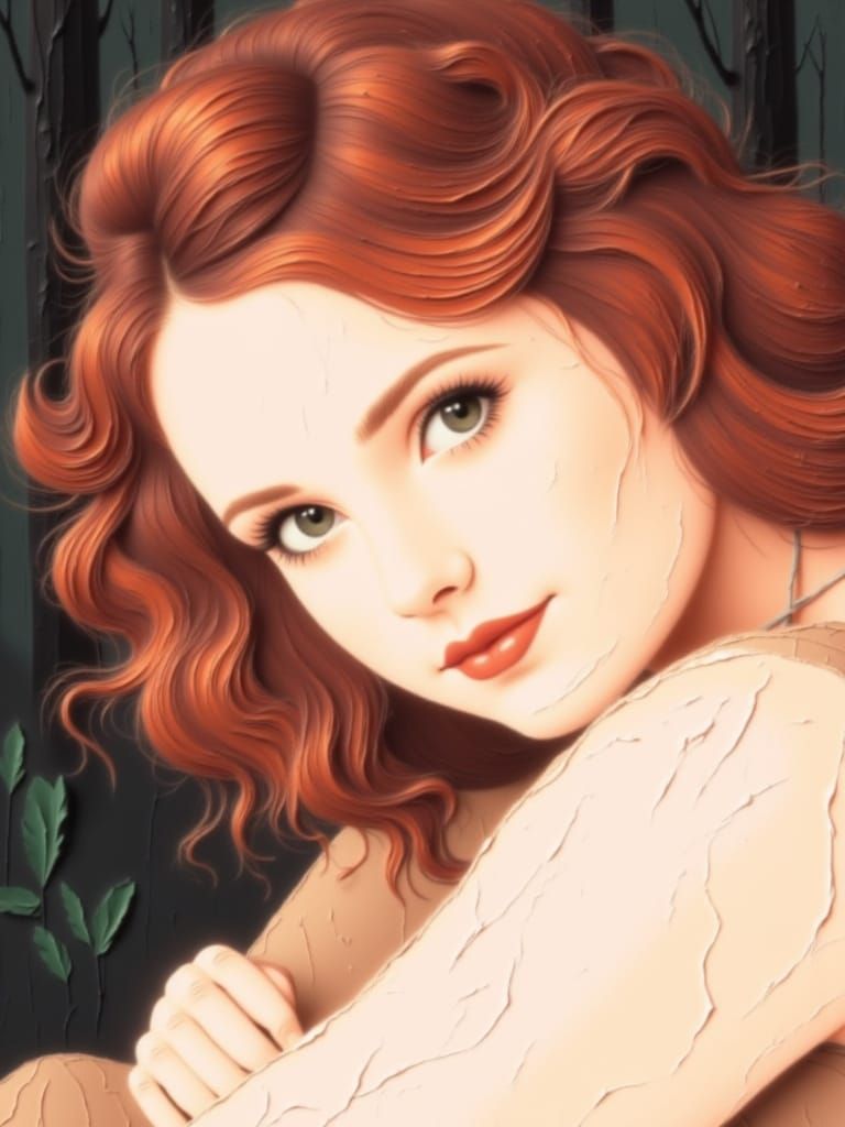 Serene Pond Reflections in Realistic Landscape Style