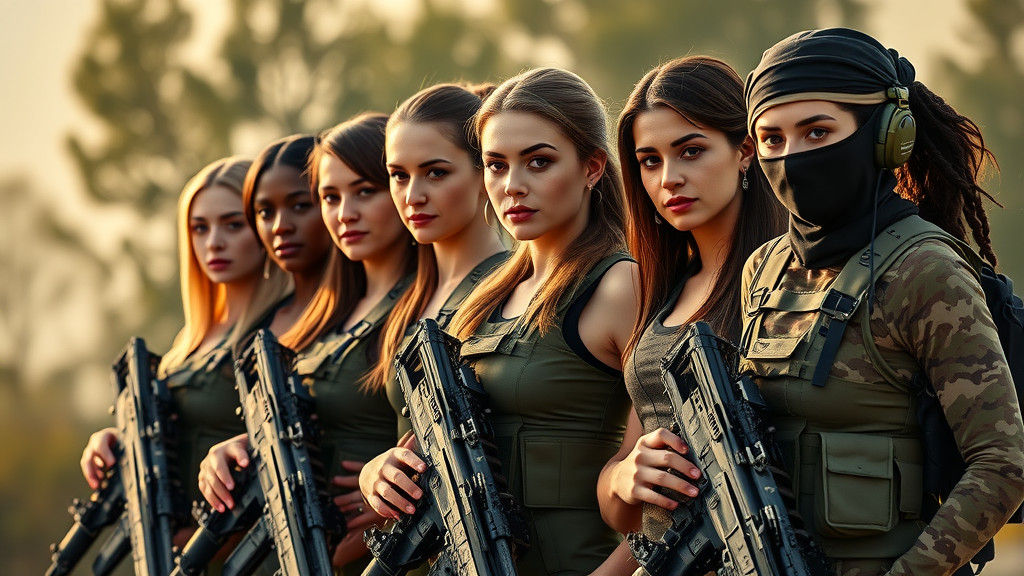 Elite Special Forces Team of Confident Women