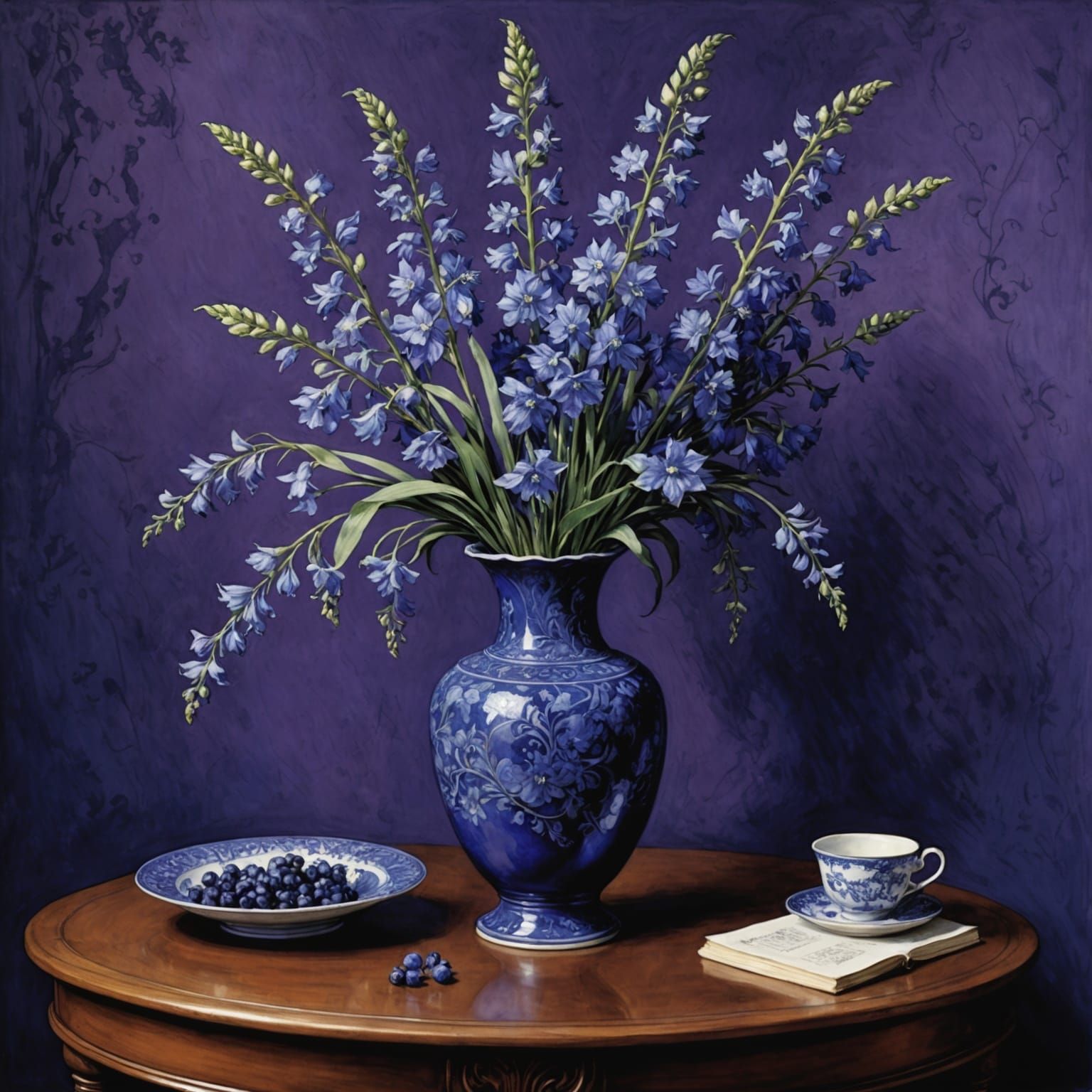 Whimsical Still Life in Anime Style