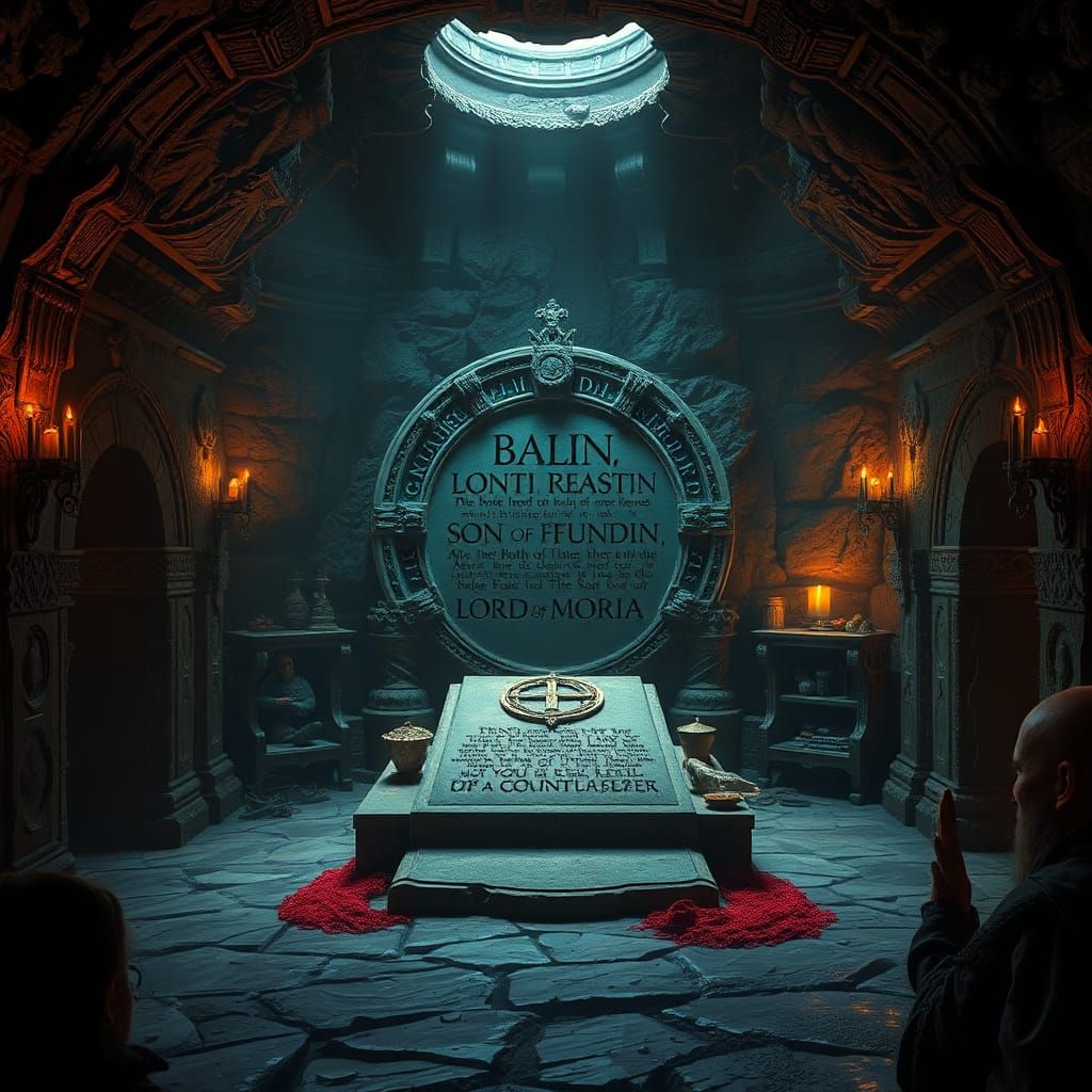 Balin's Tomb in Moria: Fantasy Concept Art