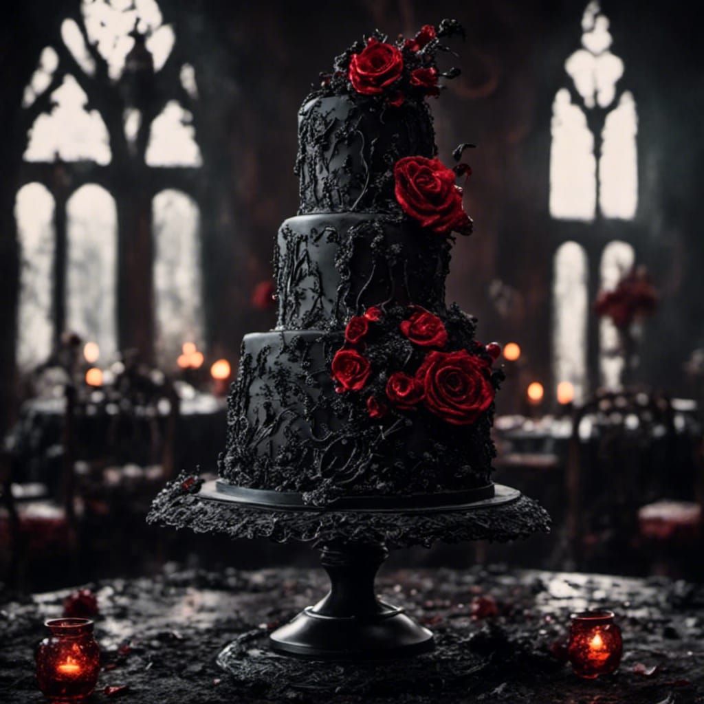 Gothic Wedding Cake <lora:Cursed:1.0>