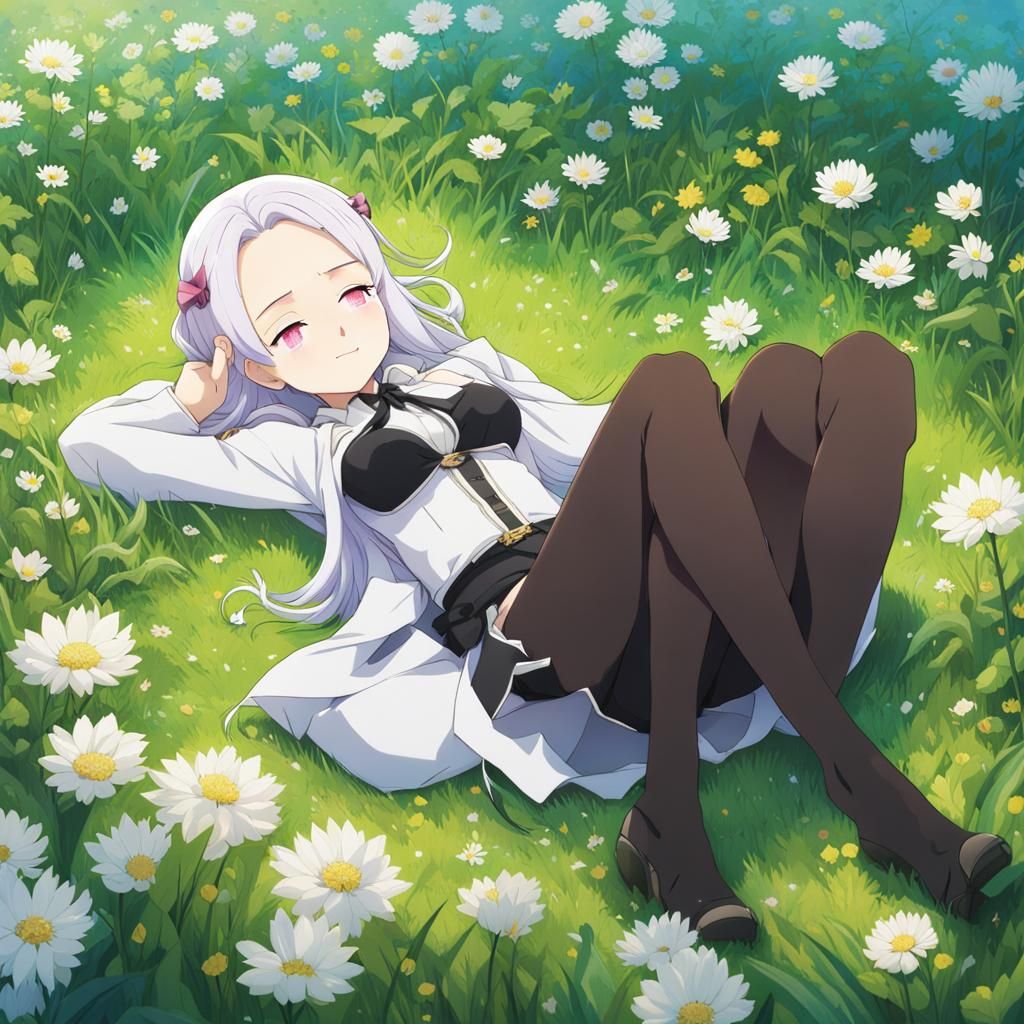 Emilia and Subaru: Re:Zero Anime Scene