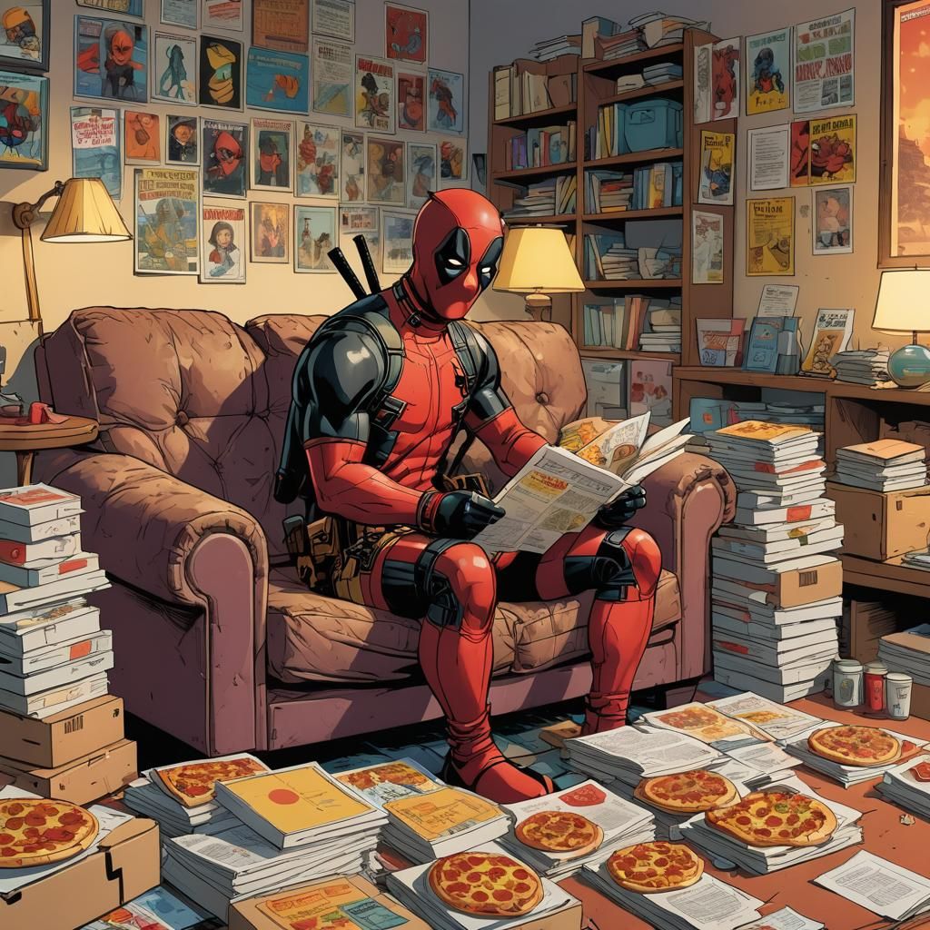 Deadpool was obese after eating pizza. Deadpool wife wanted ...