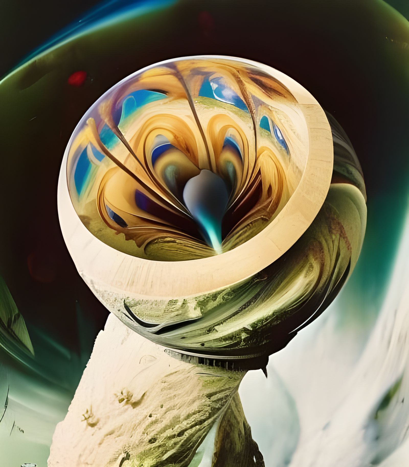 Intricate Mandelbulb Fractal in Vivid Detail