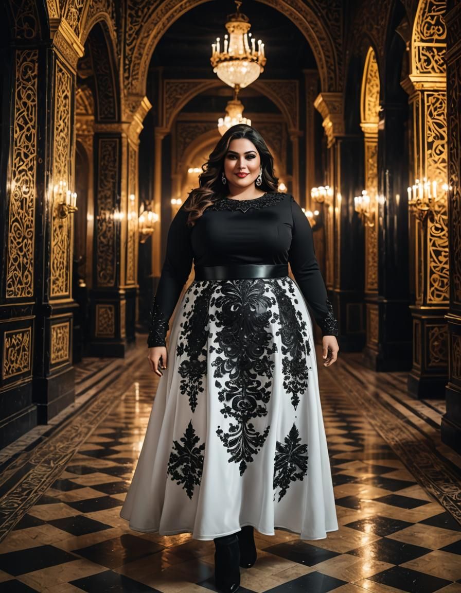 Cinematic Portrait of Middle Eastern Woman in Pop Art Style