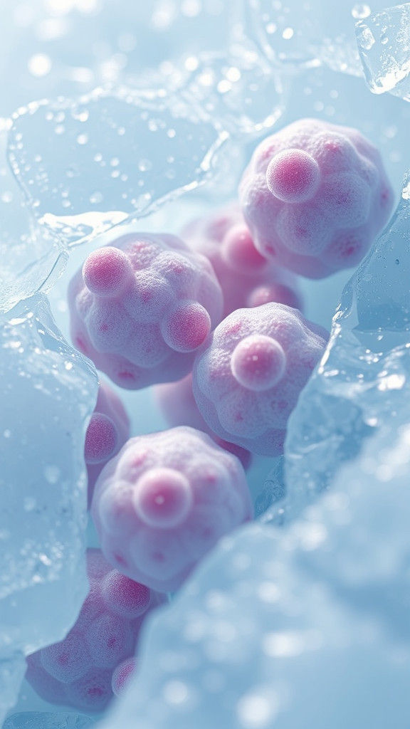 Detailed View of Psychrophilic Bacteria in Icy Environment