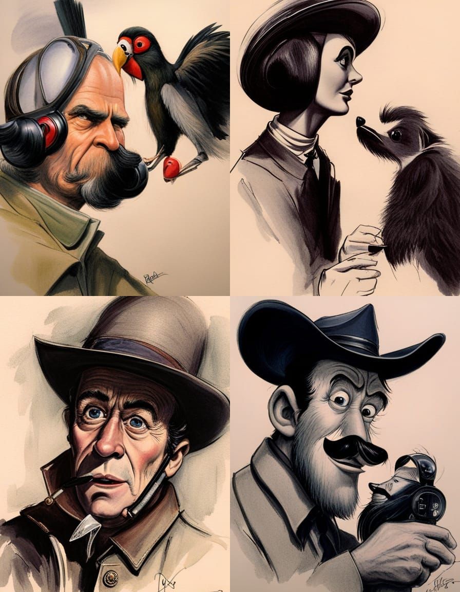 Character Design in Mid-Century Modern Style