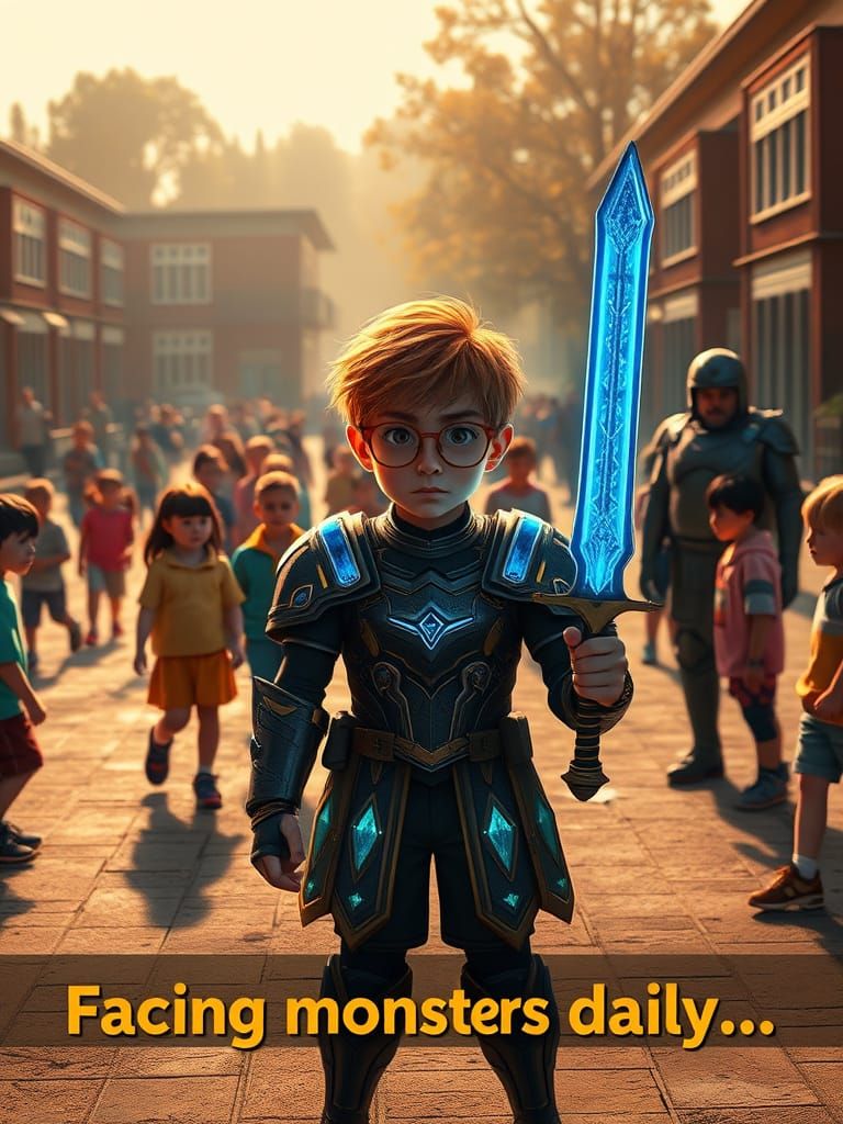 Courage in the Face of Adversity, a Young Hero Stands Tall