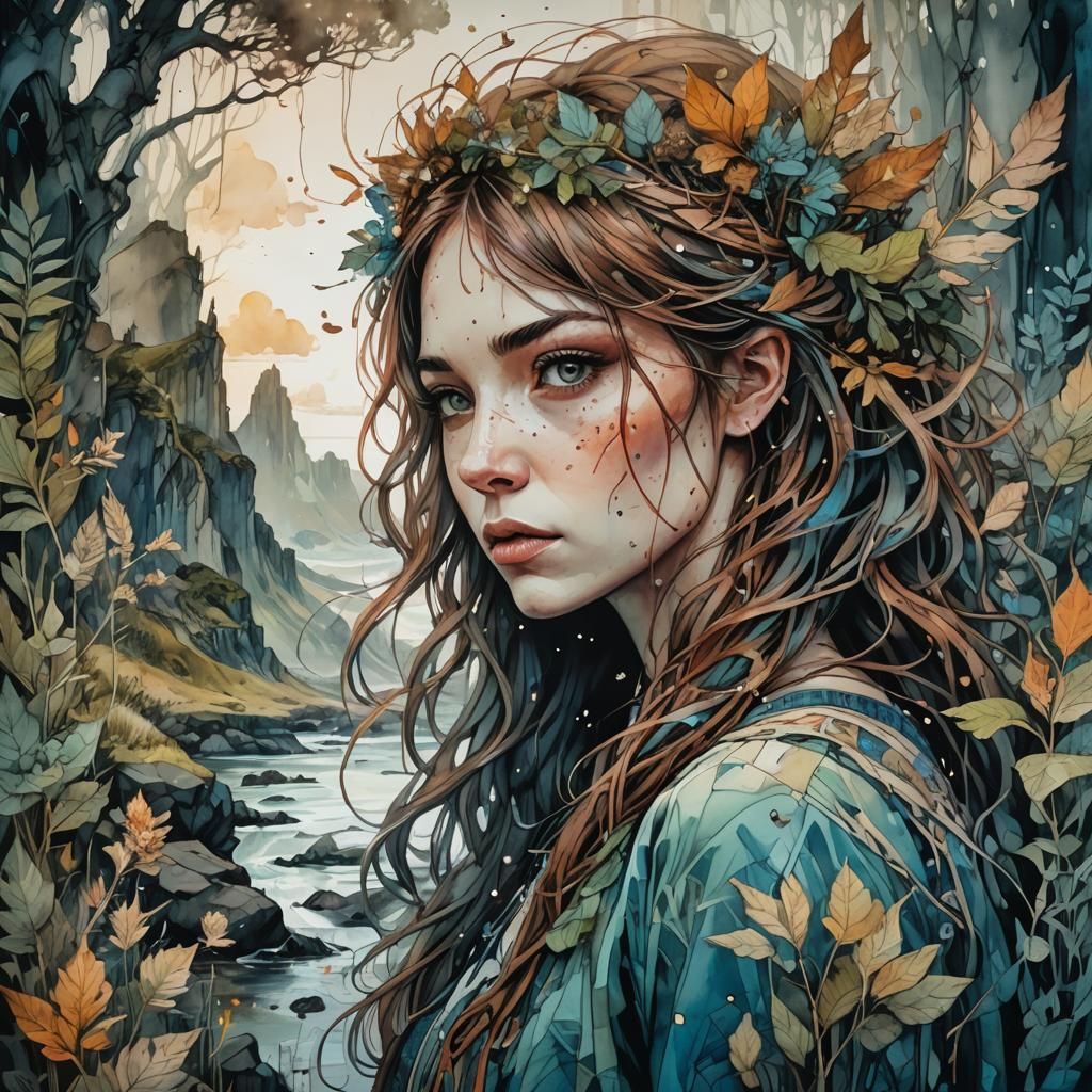 Painterly Landscape with Intricate Details in HDR