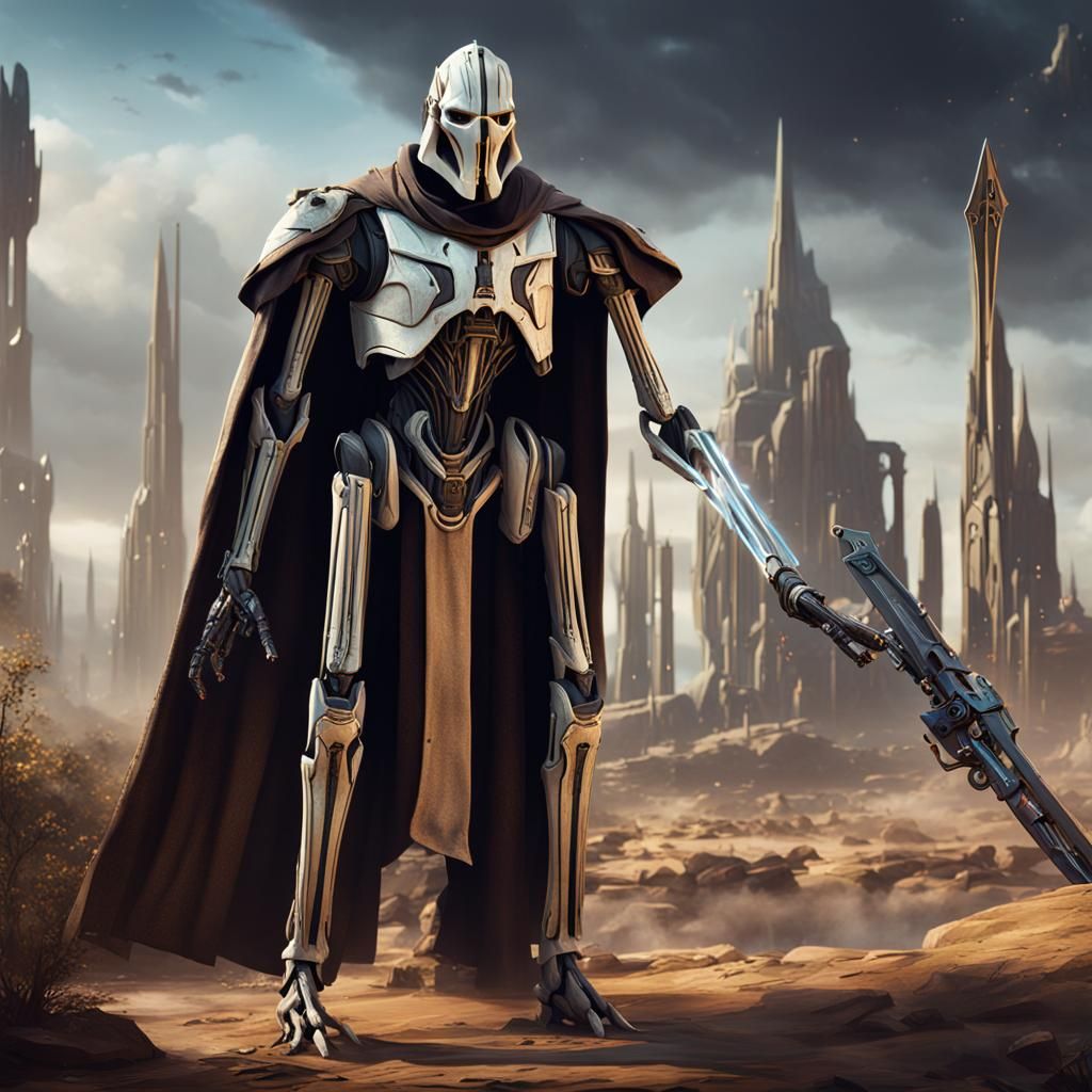 Detailed Matte Painting of General Grievous