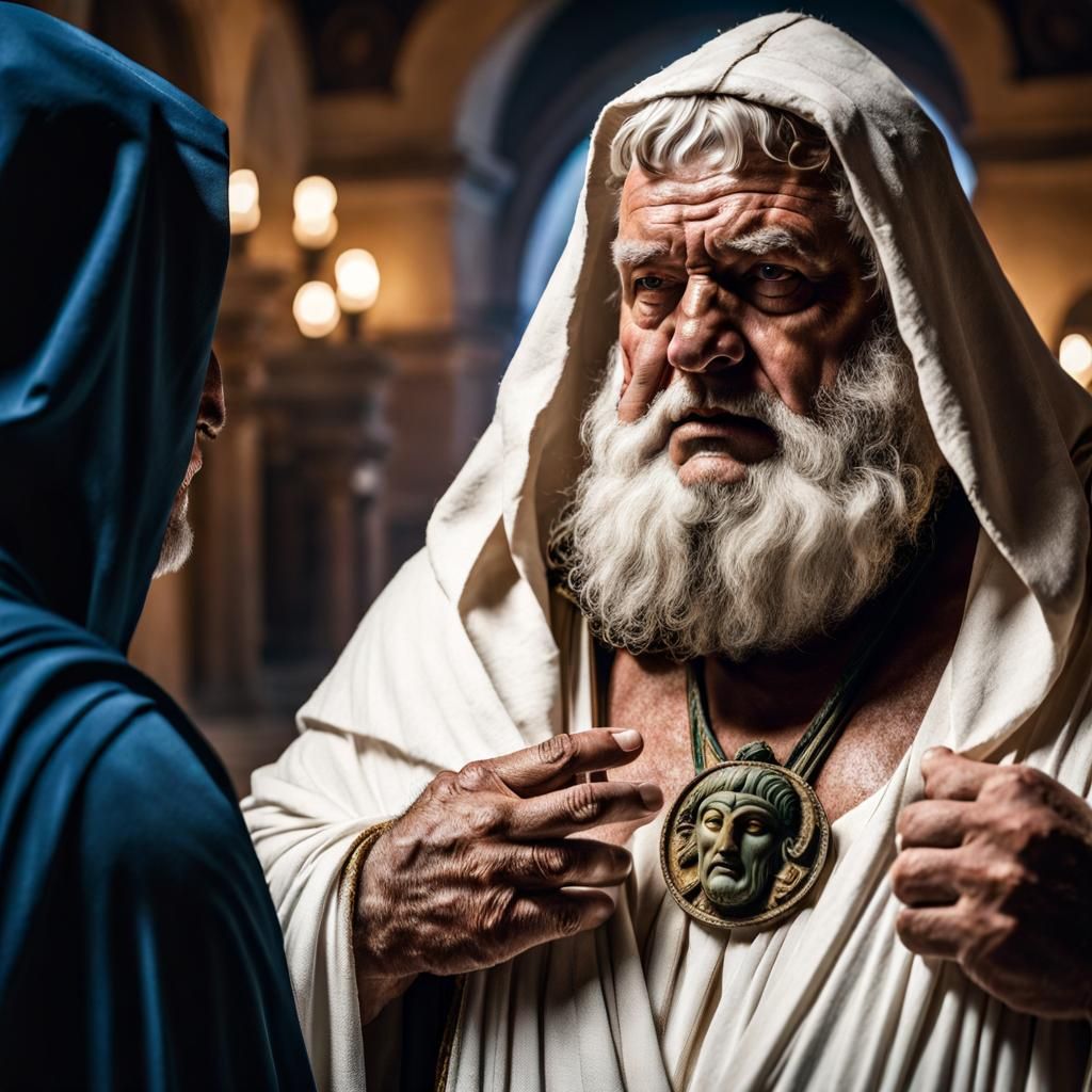 Fat Flavius reciving Order's medalion from Cassius