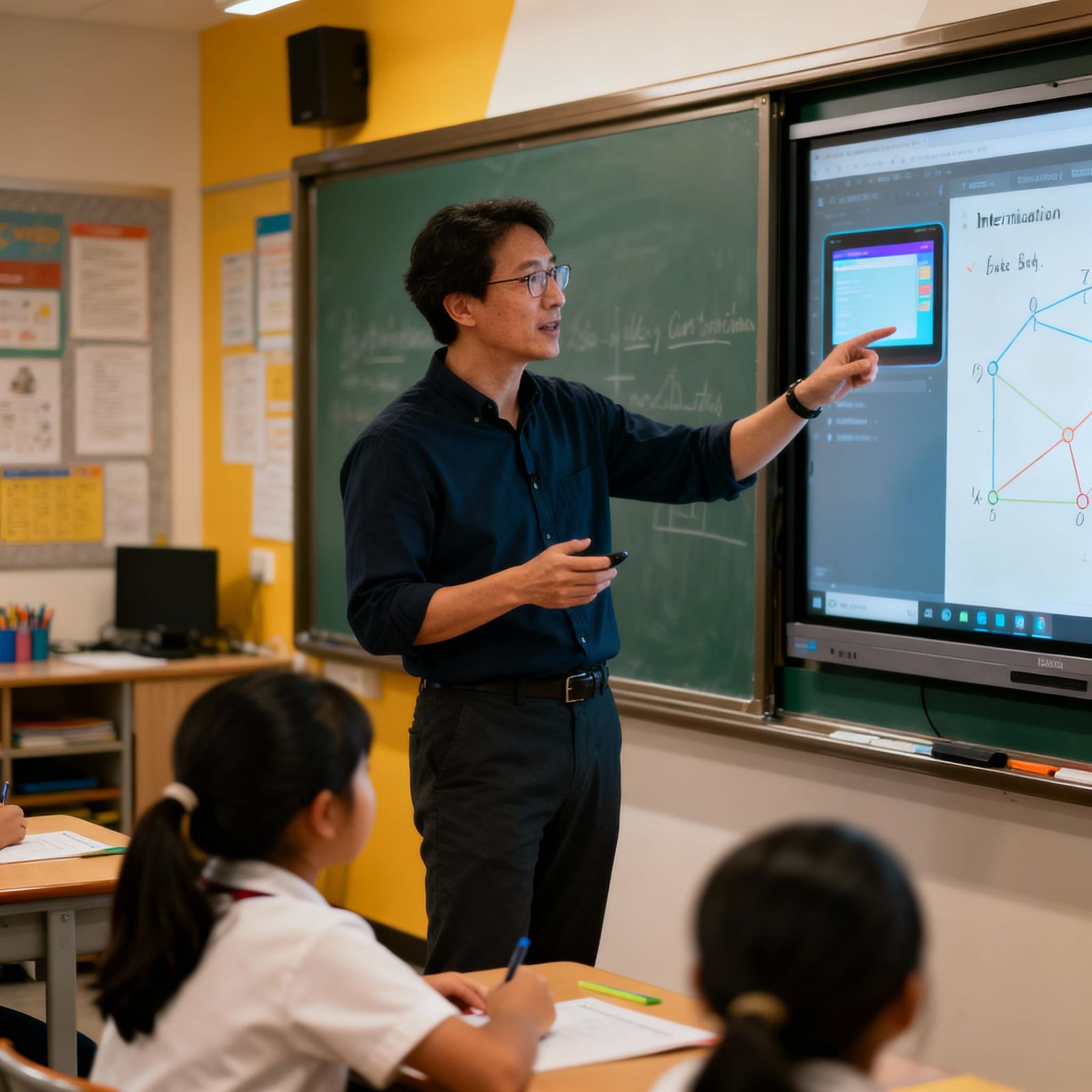 Teacher Engages Students With Tech in Modern Classroom