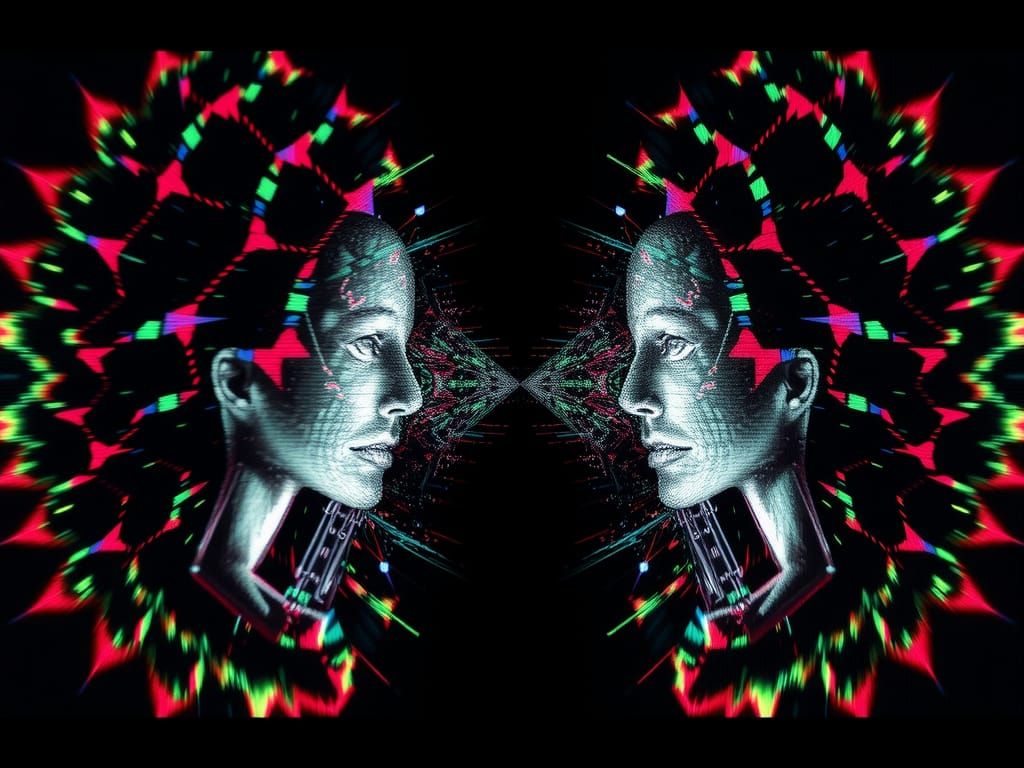 Corrupted People Evolving Pattern with Visual Interference