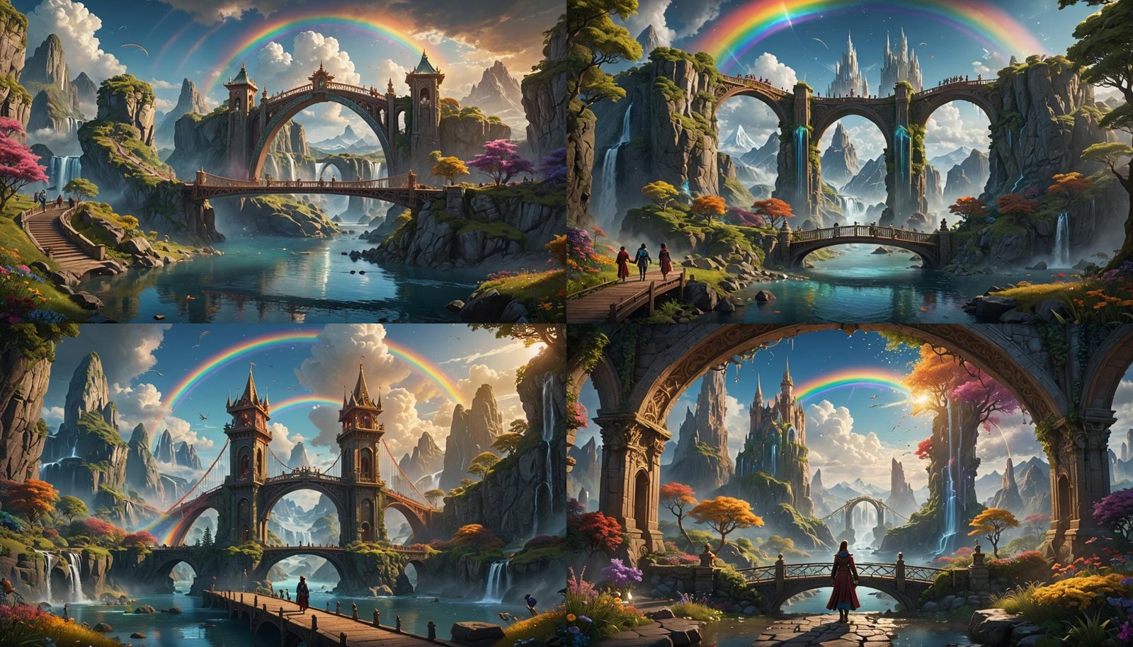 Rainbow Bridge Connects Fantasy Lands: A Celebration of Unit...
