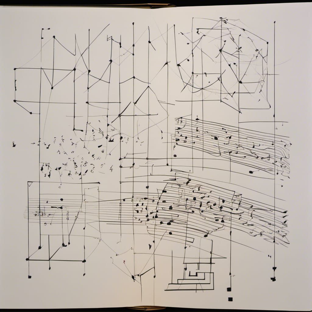 Abstract Piano Graphic Score Inspired by Chance