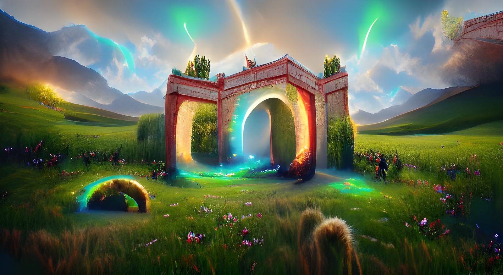 Fantasy Portal to Adventure: A Magical Archway