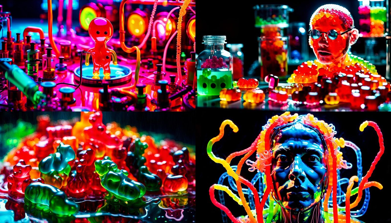 Gummy Person Self-Portrait Brought to Life