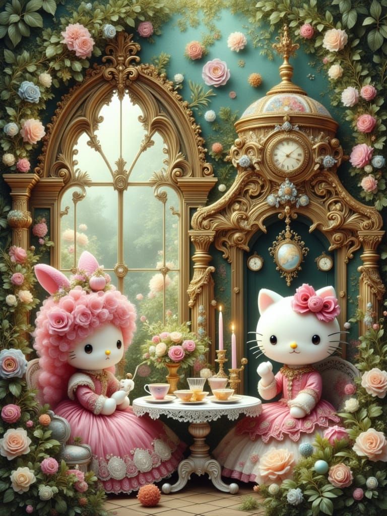 Hello Kitty and My Melody's Rococo Tea Party