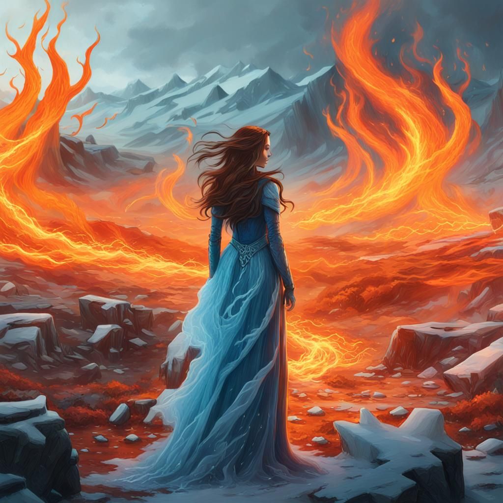Goddess of Ice and Fire in Contrasting Lands