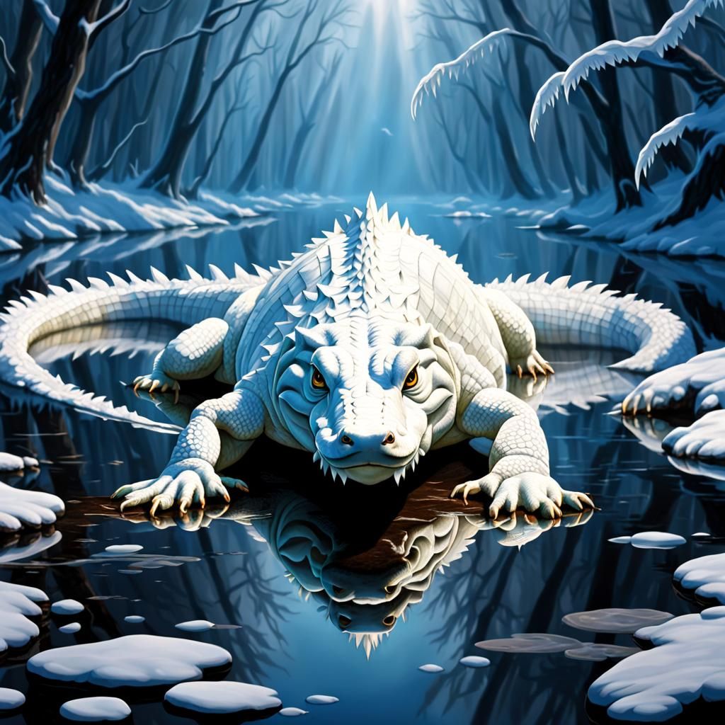 Arctic Albino Alligator Angel
