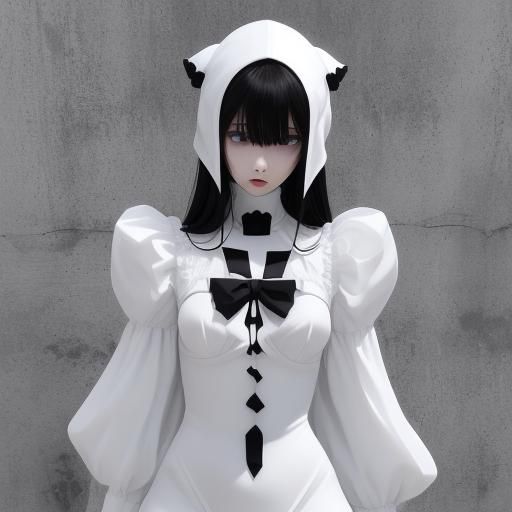 Abstract Impure Black and Pure White Pattern