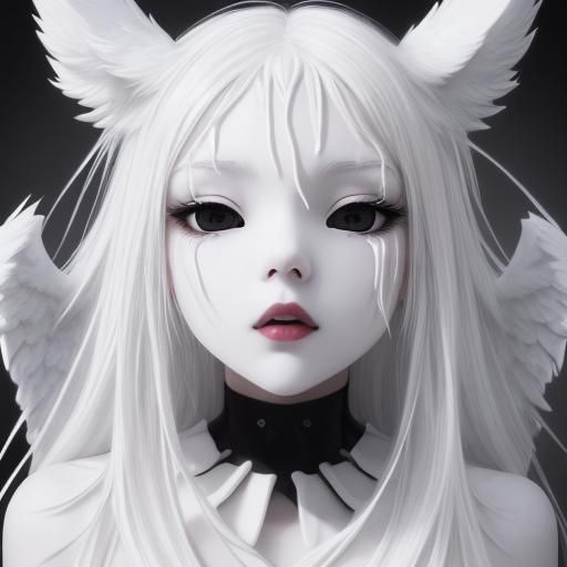 Abstract Impure Black and Pure White Design