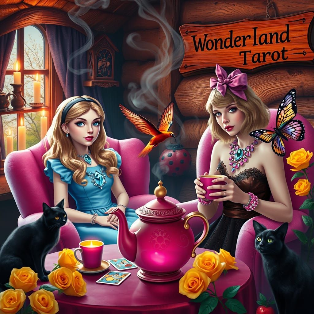 Whimsical Wonderland Tarot Gathering with Blonde Alice and T...