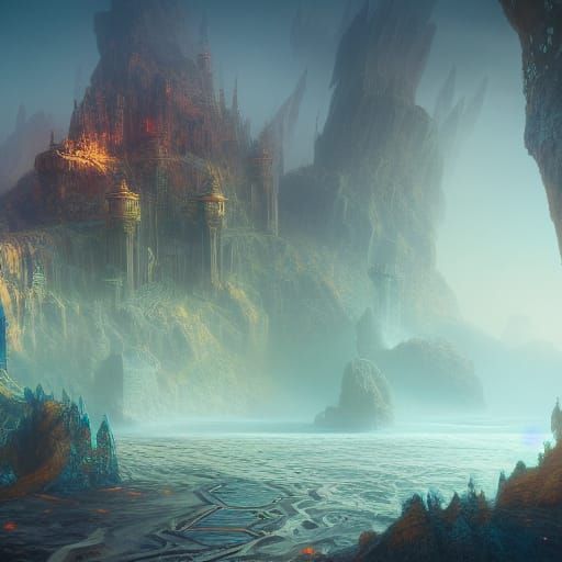 Fantastical Time Room Concept Art in Deep Color