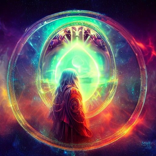 Elden Ring: Holographic Astral Cosmic Illustration