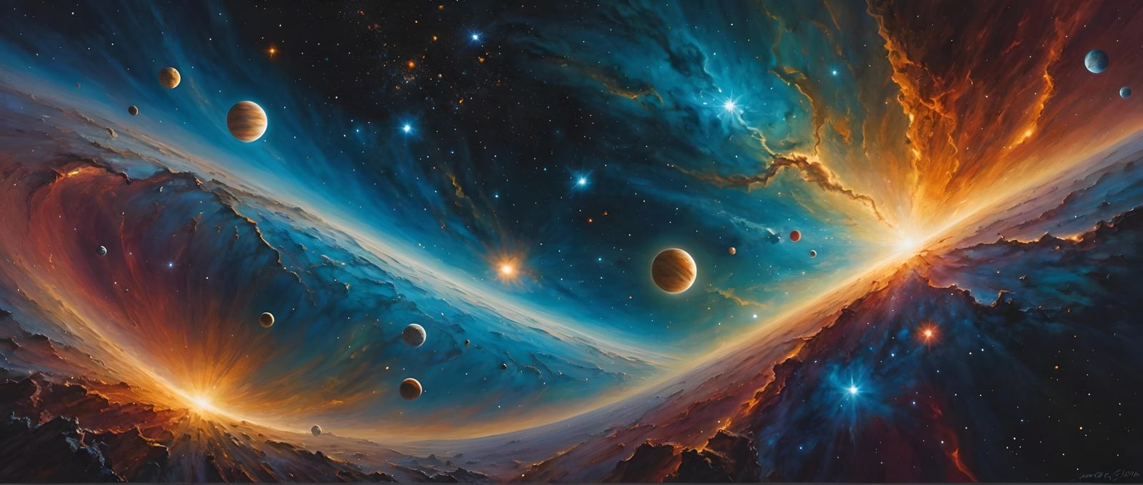 Ultra Detailed Birth of the Universe in Pop Art