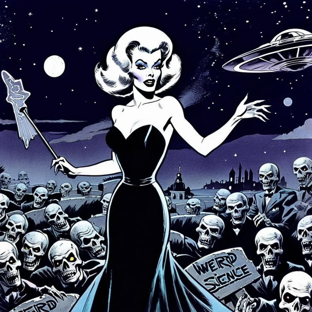 1950s comic book style,